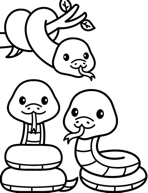 30 Snake Coloring Pages: Printable Cute Sheets