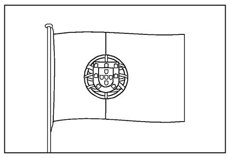 Bandeira De Portugal Para Pintar Bandeira De Portugal Para Imprimir