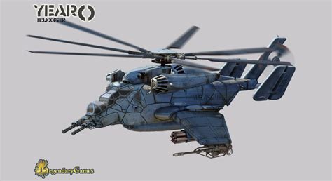 concept ships: Helicopter gunship concept by Thomas Crausaz