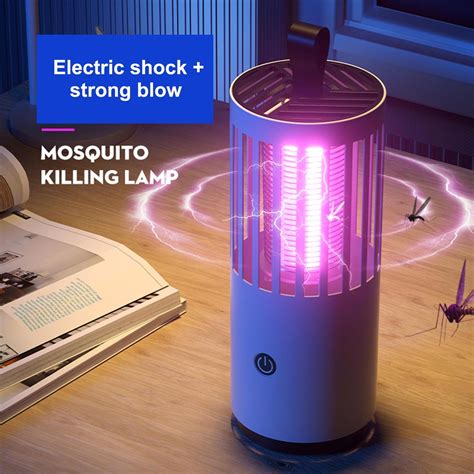 Лампа-ловушка для комаров Бытовая с зарядкой от Usb 1001 MOSQUITO LAMP ...
