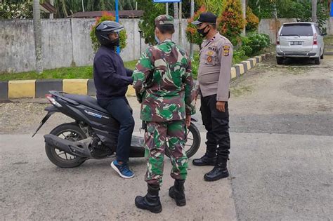 Cegah Covid Puluhan Kendaraan Bermotor Diperintahkan Putar Balik