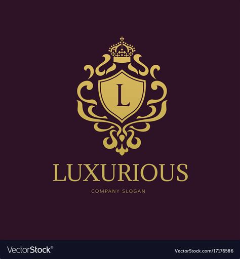 Luxury Logo Crests Logo Logo Design For Hotel Vector Image