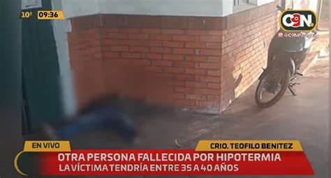 Reportan una persona fallecida a causa del frío intenso