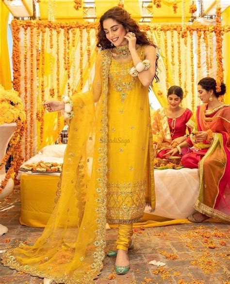 Top Haldi Ceremony Suits For The Winter Brides Haldi Outfits