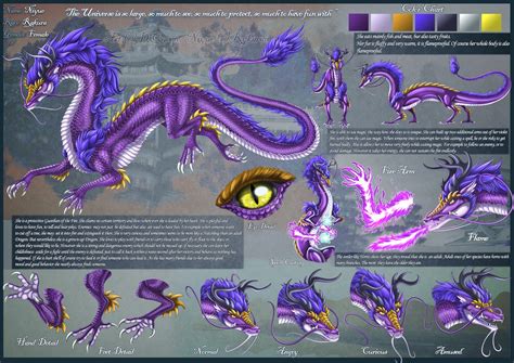 Violet Eastern Dragon By Drakainaqueen On Deviantart Eastern Dragon