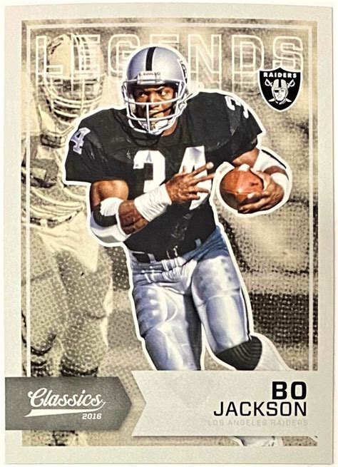 Bo Jackson 2016 Panini Classics Football Los Angeles Raiders Legends ...