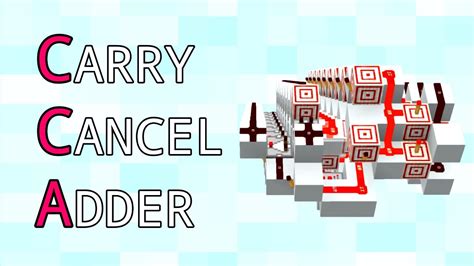 Minecraft 4 Tick Cca Carry Cancel Adder Tutorial Advanced Diagonal