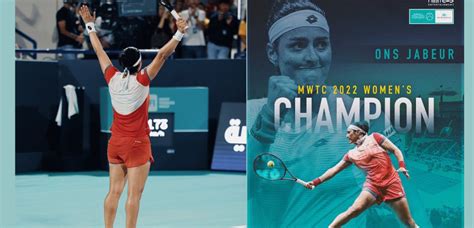 Mubadala World Tennis Championship Ons Jabeur Conserve Son Titre En