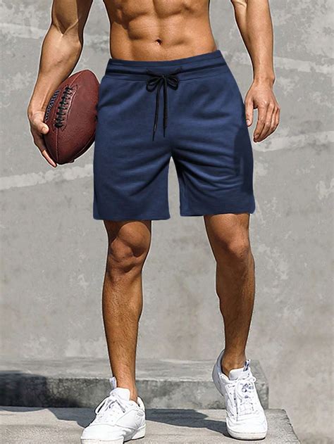 Manfinity Shorts Holgados Para Hombre Con Cintura Con Cord N Y De Color