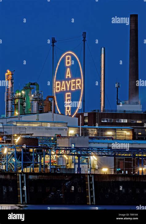 Cologne Germany 14th May 2019 The Bayer Cross The Companys Logo