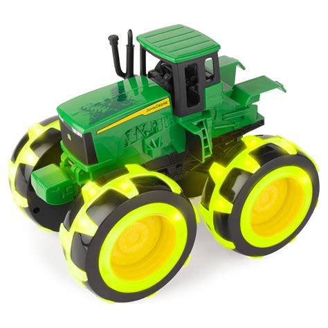 John Deere Large Monster Treads Lightning Wheels Toy Tractor Farm Play