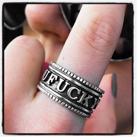 Fuck You Ring Fuck You Jewelry Handmade Ring Personalized Ring Custom