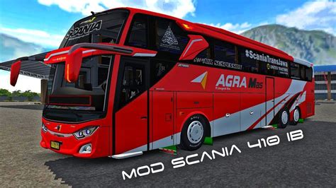 Agra Mas Livery Mod Jb3 Scania 410 Farid Madyawan Livery Mod Bussid