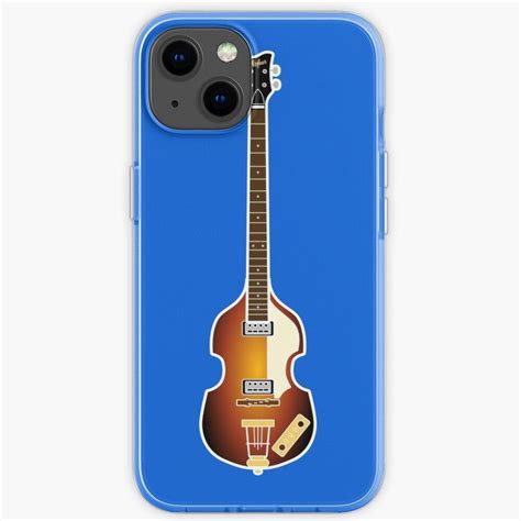 Musical Instruments Silhouettes Hofner Bass Iphone Soft Case By