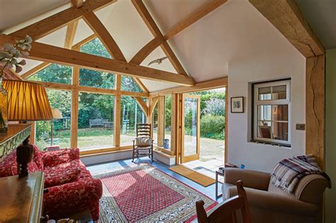 Oak Framed Garden Room Traditional Garden Shed And Building