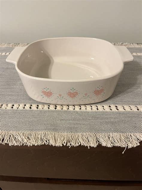 Euc Vintage Corning Ware Corelle Forever Yours Liter Casserole Dish A