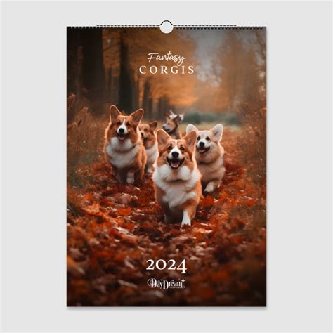 Fantasy Corgis Wall Calendar