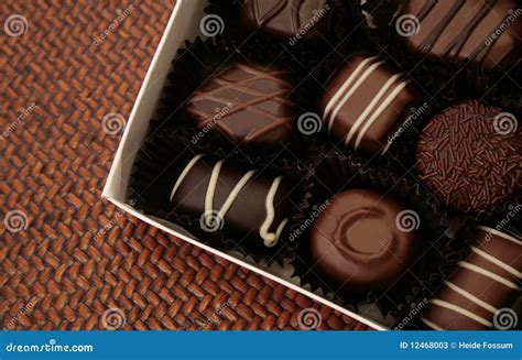 Fancy Assorted Chocolates Stock Image Image Of Closeup 12468003