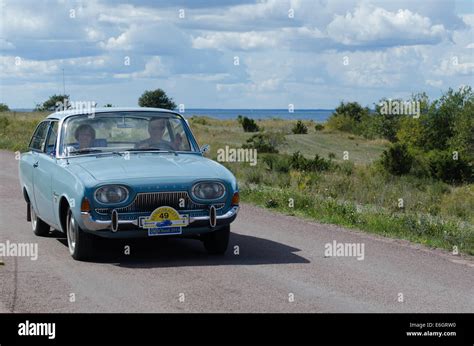 Ford Taunus Mts In Oldtimer Rally In Sweden Stock Photo Alamy