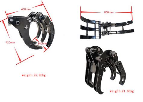 Typhon Attachments Grapple Attachment For Mini Excavators Grabber Grapper Crawler Machine