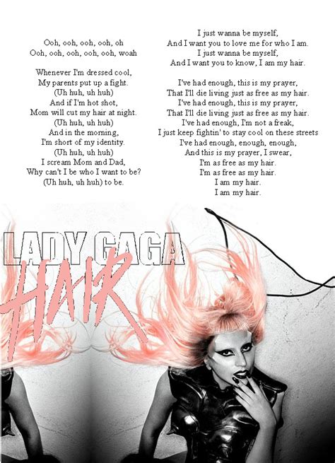 Hair Lyrics Part 1 By Gaga Fanno1 On Deviantart