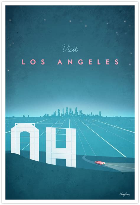 Los Angeles Vintage Travel Poster Travel Poster Co