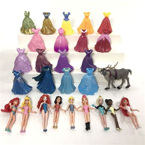 Disney Princess Magiclip Magic Clip Polly Pocket Dolls Lot Dresses Ebay Polly Pocket Dolls