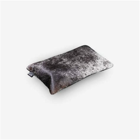 Cowhide Lumbar Cushion Black White Both Sides X Cm Bag Home