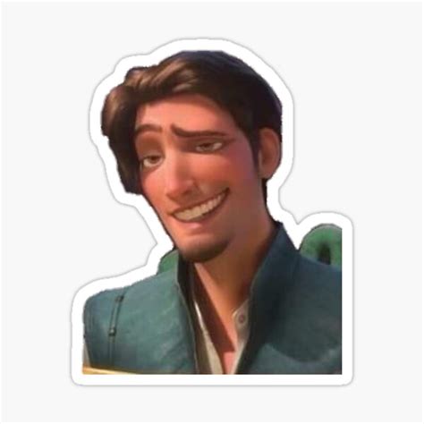 Flynn Rider Smirk Sticker By Jessicanuttall Redbubble