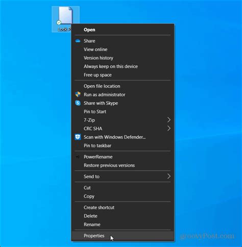 How To Create A Desktop Shortcut To Lock Windows 10