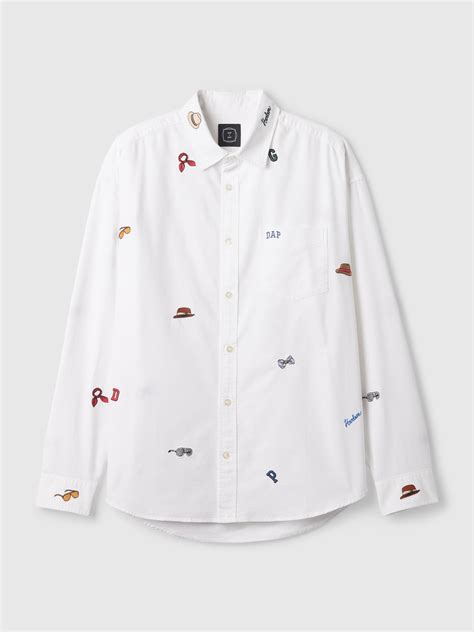 GAP × DAP Embroidered Oxford Shirt | Gap