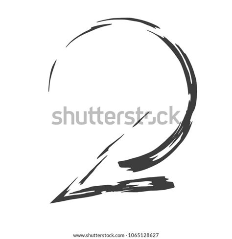 Turning Arrow Sign Abstract Vector Isolated Stock Vector (Royalty Free ...