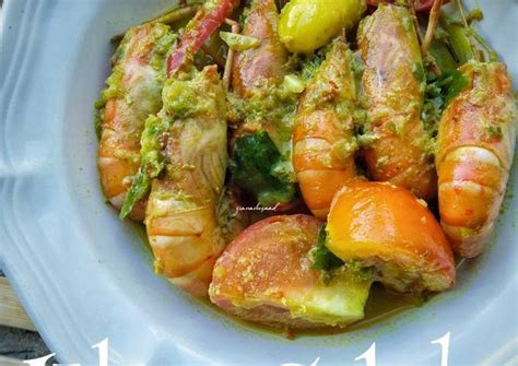 Resipi Udang Galah Masak Lemak Cili Padi Oleh Ziana Chesaad Cookpad