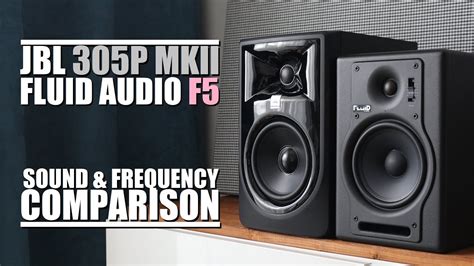 Fluid Audio F5 Vs JBL 305P MKII Sound Frequency Response