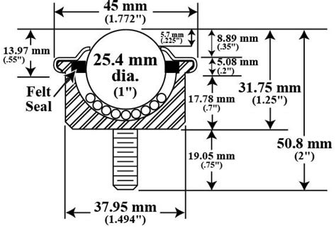 Machined Stud Mount Ball Transfer Units Ball Transfer Systems Llc