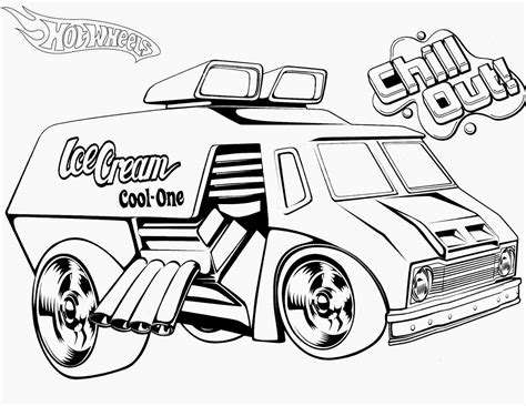 Hot Wheels Racing League: Hot Wheels Coloring Pages - Set 5