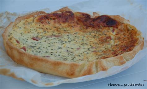 Quiche Au Fromage Blanc Et Jambon Mamança Déborde