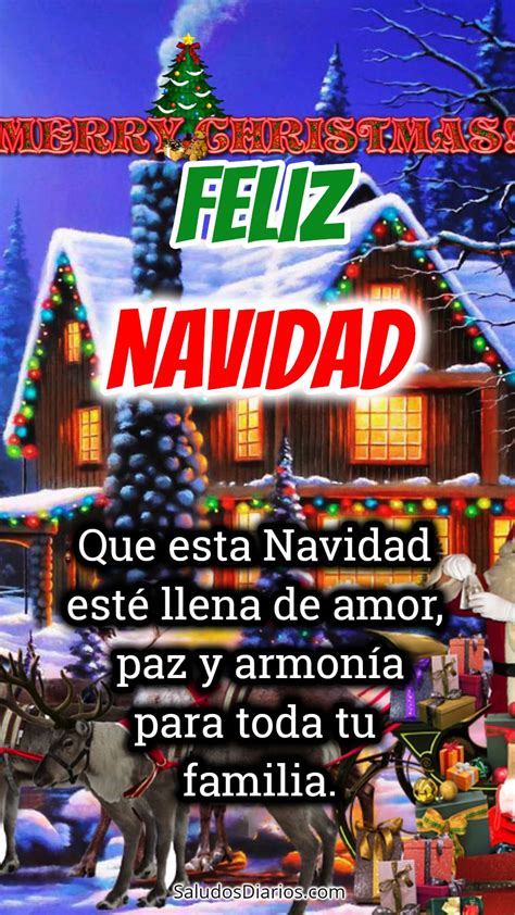 Hermosa navidad frase, familia bonita e imagen colorida con regalos ...