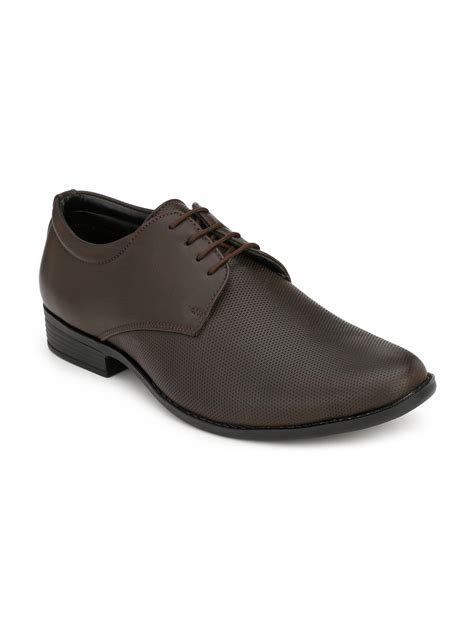 Buy Fentacia Men Brown Synthetic Formal Derbys Formal Shoes For Men 9221455 Myntra