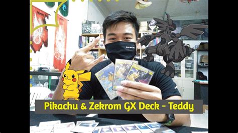 Pikachu And Zekrom Tagteam Gx Deck Profile Teddy Champion Gym Bali