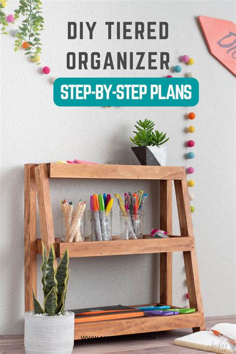 How To Build A Wooden DIY Tiered Organizer Shelf Anika S DIY Life In