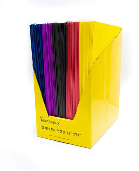 Wholesale A+ Homework 2 Pocket Folder - Assorted Colors (SKU 1192965 ...