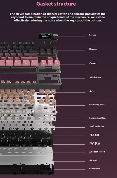 Ajazz Ak Plus Wireless Mechanical Keyboard Hot Swappable Rgb Gasket Custom Gaming Keyboard