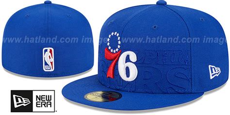 Philadelphia 76ers 2023 NBA DRAFT Royal Fitted Hat