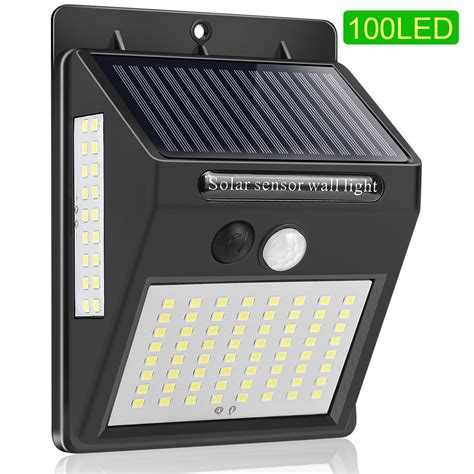 Outdoor Verlichting 100 Led Solar Wandlamp Waterdi Grandado