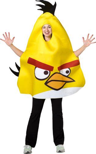 Yellow Angry Bird Costume | Angry birds costumes, Video games shirt ...