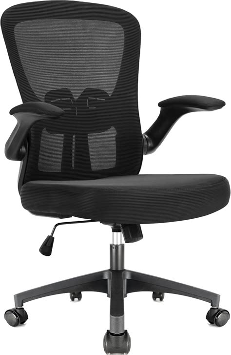 Ahua Chaise De Bureau Ergonomique En Maille Support Lombaire Avec Bras