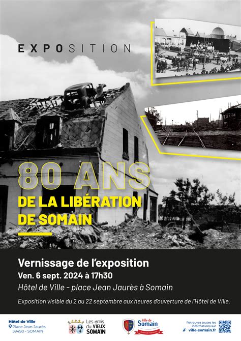 Expo 80 ans de la libération de Somain 2 au 22 sept Ville de Somain