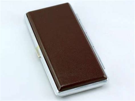 Vintage Brown Leather Cigarette Case