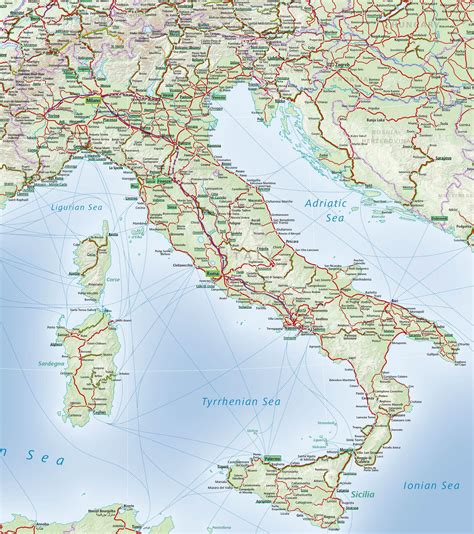 Map Of Italy Rail System